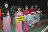 Stopp Menschenhandel  die Frauen sind extra aus dem Slum nach Delhi gekommen (zvg)