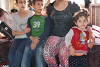 Lina Yaish und ihre Kinder im Flüchtlingslager in Erbil. Die Christin hofft, nach Bartella zurückkehren zu können csi (csi)