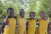Vier Schülerinnen der Sankt-Leo-Schule in Enugu, die dritte von links ist Juliet (csi)